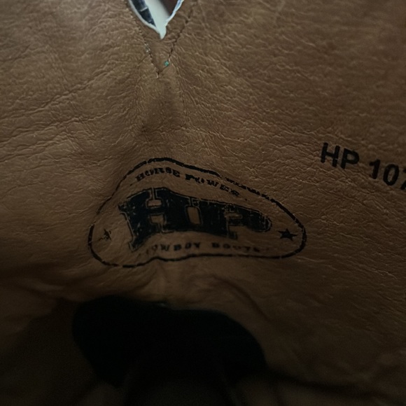 HorsePower Patchwork Ostrich Boots - Picture 2 of 2